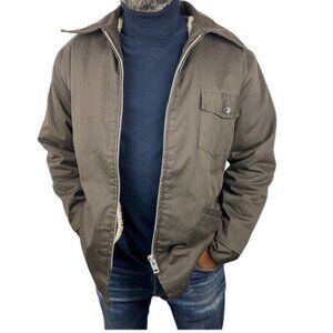 Sears Men's Vintage Brown Wearmaster Full Zip Sherpa Lined Work Jacket US M